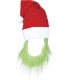 GORRO CON BARBA GRINCH ADULTO