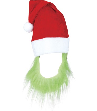 GORRO CON BARBA GRINCH ADULTO