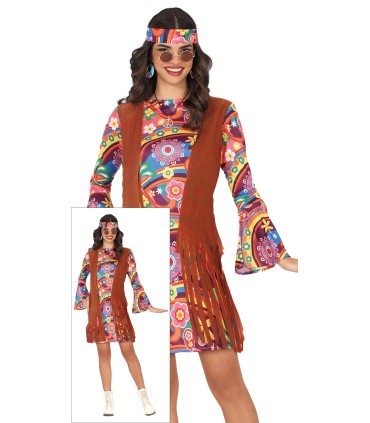 DISFRAZ DE HIPPIE ADULTA