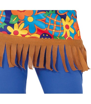 DISFRAZ DE HIPPIE FLOWER ADULTA