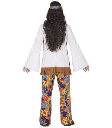 DISFRAZ DE HIPPIE FLOWER ADULTO