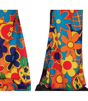 DISFRAZ DE HIPPIE FLOWER ADULTO