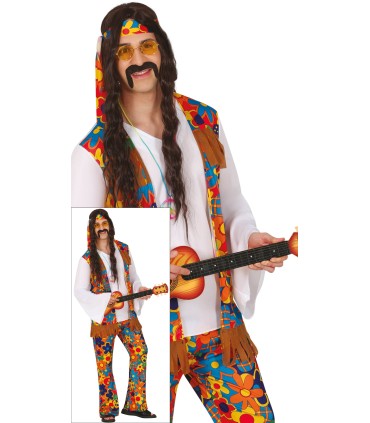 DISFRAZ DE HIPPIE FLOWER ADULTO