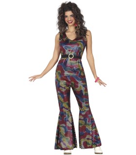 DISFRAZ DE DISCO BRILLO ADULTA