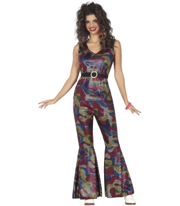 DISFRAZ DE DISCO BRILLO ADULTA