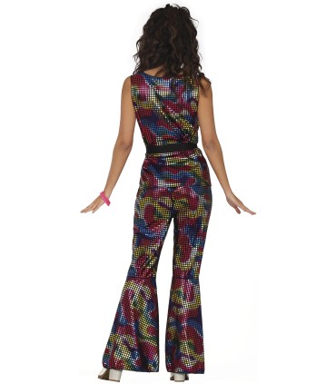 DISFRAZ DE DISCO BRILLO ADULTA