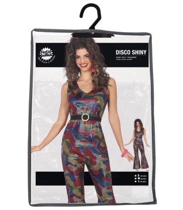 DISFRAZ DE DISCO BRILLO ADULTA