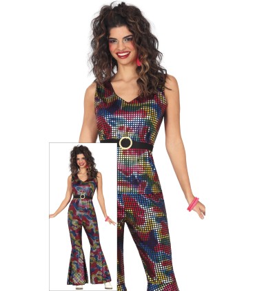 DISFRAZ DE DISCO BRILLO ADULTA