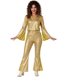 DISFRAZ DE DISCO ORO ADULTA