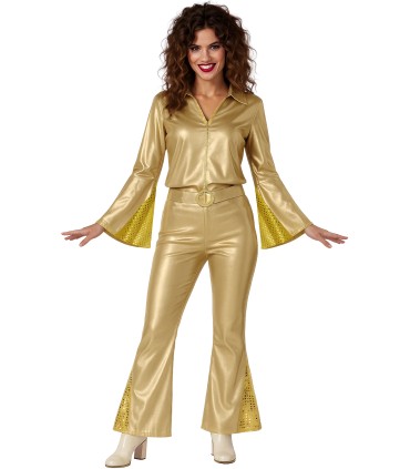 DISFRAZ DE DISCO ORO ADULTA