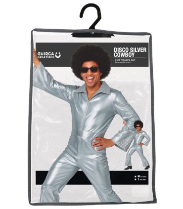 DISFRAZ DE DISCO PLATA ADULTO