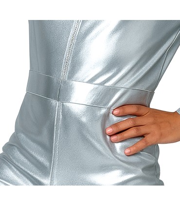 DISFRAZ DE DISCO PLATA ADULTO