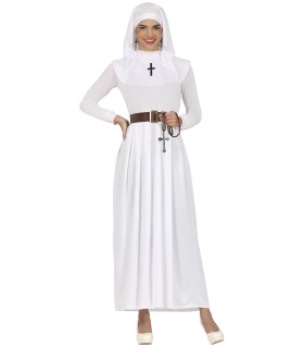 DISFRAZ DE MONJA BLANCA ADULTA