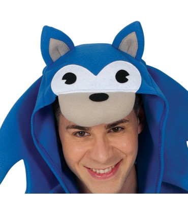 DISFRAZ DE ERIZO AZUL ADULTO T-L