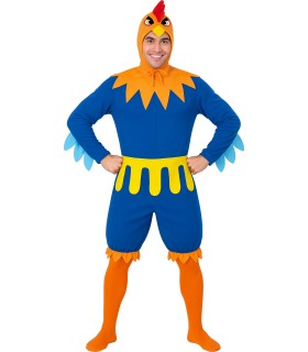 DISFRAZ DE GALLO AZUL ADULTO