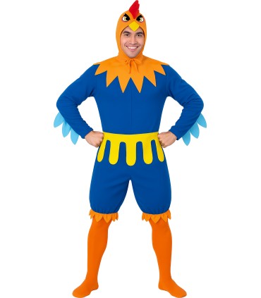 DISFRAZ DE GALLO AZUL ADULTO