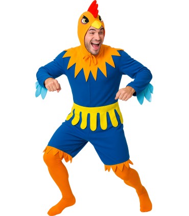 DISFRAZ DE GALLO AZUL ADULTO
