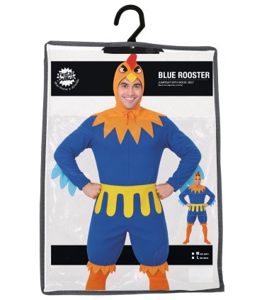 DISFRAZ DE GALLO AZUL ADULTO