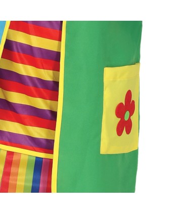 DISFRAZ DE PAYASO MULTICOLOR ADULTO