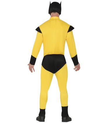 DISFRAZ DE SUPER HEROE AMARILLO ADULTO