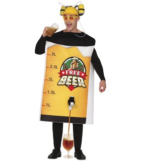 DISFRAZ DE CERVEZA GRATIS ADULTO T-L