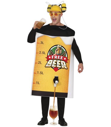 DISFRAZ DE CERVEZA GRATIS ADULTO T-L