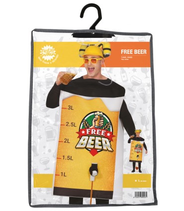 DISFRAZ DE CERVEZA GRATIS ADULTO T-L