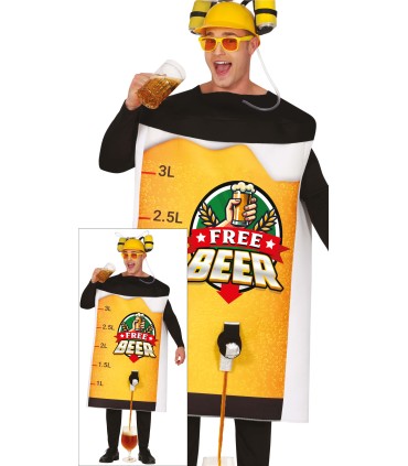 DISFRAZ DE CERVEZA GRATIS ADULTO T-L