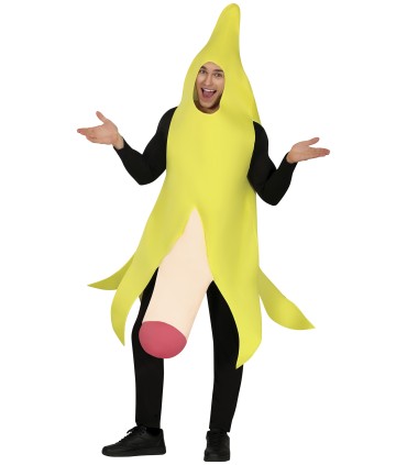 DISFRAZ DE BANANA FELIZ ADULTO T-L