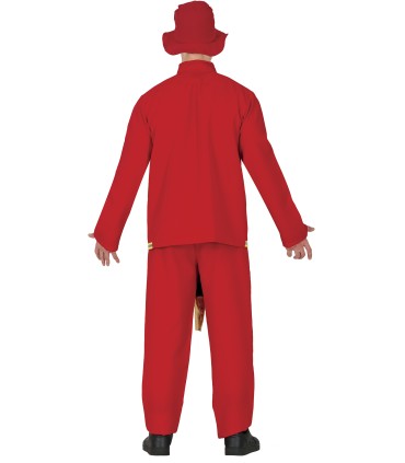 DISFRAZ DE BOMBERO CON "MANGUERA" ADULTO