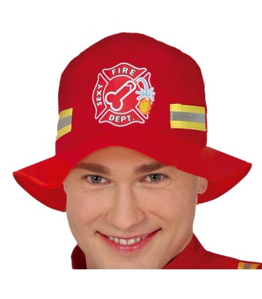 DISFRAZ DE BOMBERO CON "MANGUERA" ADULTO