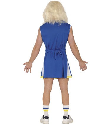 DISFRAZ DE CHEERLEADER AZUL ADULTO