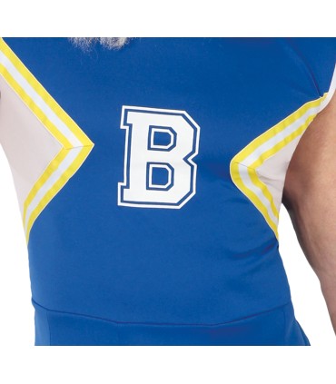 DISFRAZ DE CHEERLEADER AZUL ADULTO