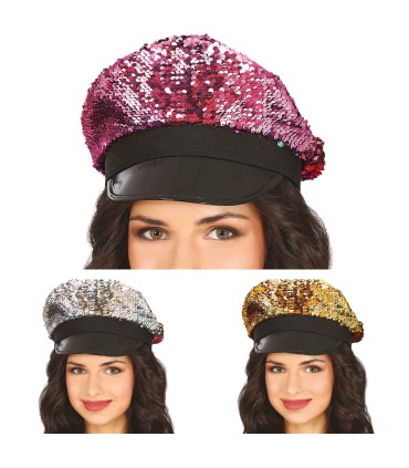 GORRA LENTEJUELAS COLORES