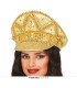GORRA POLICIA ORO PEDRERIA