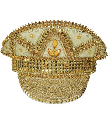 GORRA POLICIA ORO PEDRERIA