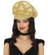 GORRA POLICIA ORO PEDRERIA