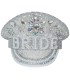 GORRA POLICIA PLATA BRIDE PEDRERIA