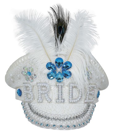 GORRA POLICIA PRIDE CON PLUMAS Y PEDRERIA