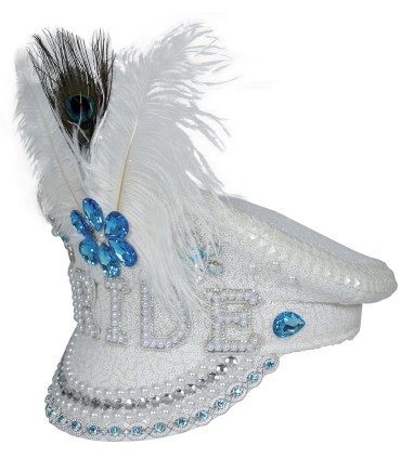 GORRA POLICIA PRIDE CON PLUMAS Y PEDRERIA