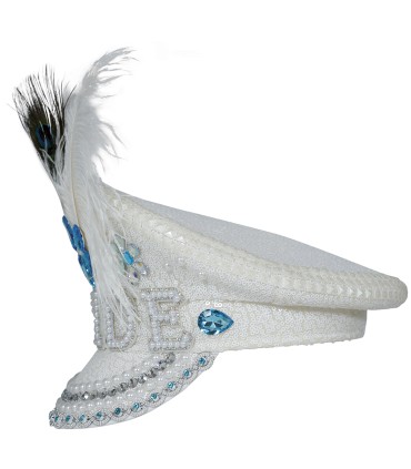 GORRA POLICIA PRIDE CON PLUMAS Y PEDRERIA