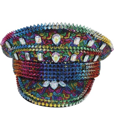 GORRA POLICIA MULTICOLOR TACHUELAS