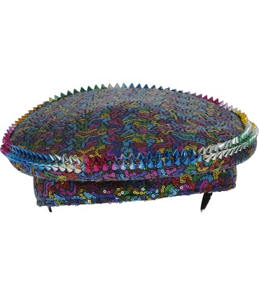 GORRA POLICIA MULTICOLOR TACHUELAS