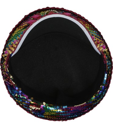 GORRA POLICIA ROSA PIEDRAS MULTICOLOR