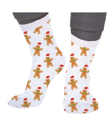Calcetines glitter xmas galleta jengibre