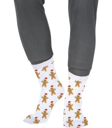 Calcetines glitter xmas galleta jengibre