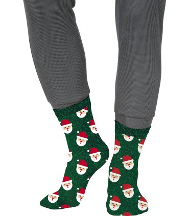 Calcetines glitter xmas santa claus
