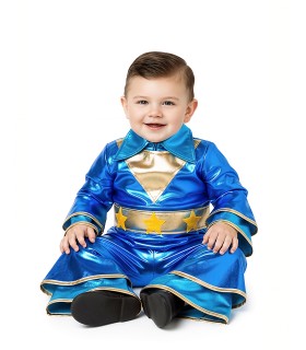 Disfraz Baby Disco Azul