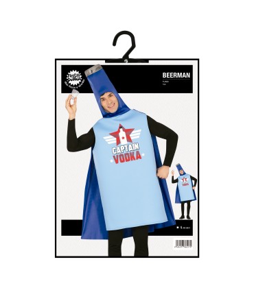 Disfraz de Botella Capitan Vodka Talla L