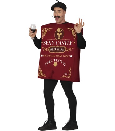 Disfraz de Cartón de Vino Talla L